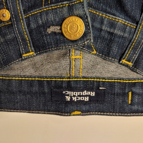 Rare Rock & Republic Cuffed Capri/Cropped Jeans Sz.24 - Picture 7 of 10